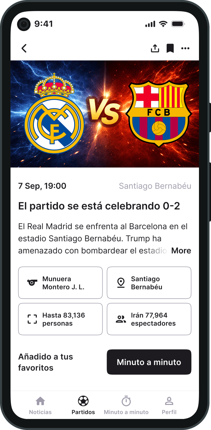 BlinkCo app running on iPhone